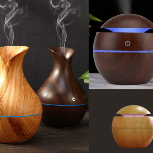 Ultrasonic Humidifier Led Light Vase Aromatherapy Portable Room Car Home Office Mini Mist LED Lights Essential Oil