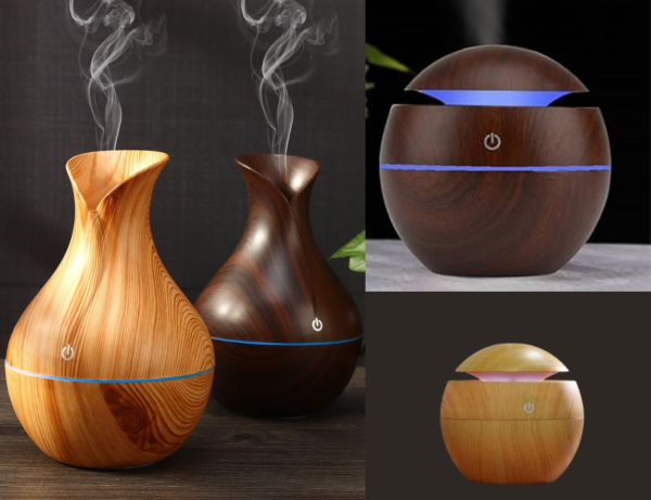 Ultrasonic Humidifier Led Light Vase Aromatherapy Portable Room Car Home Office Mini Mist LED Lights Essential Oil