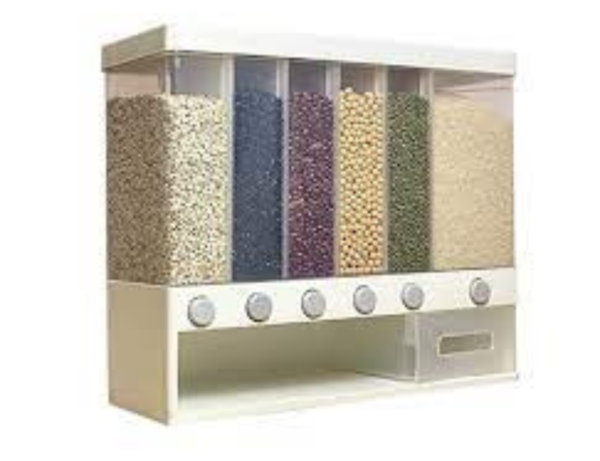 6-Grid Wall Mounted Food Dispenser