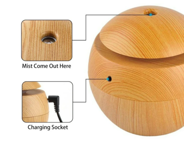 Ultrasonic Aroma Humidifier ( 7 Color Changing LED Lights ) - Image 2
