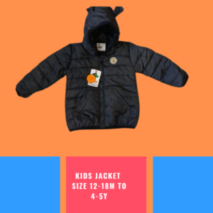 Kids Jacket Size 12-18m to 4-5y