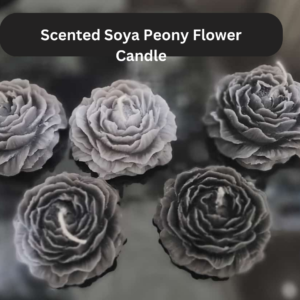 1 Piece Scented Soya Peony Flower Shape Candle/ Handcrafted candle 1 pcs/ Birthday Candle