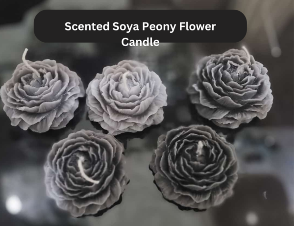 1 Piece Scented Soya Peony Flower Shape Candle/ Handcrafted candle 1 pcs/ Birthday Candle