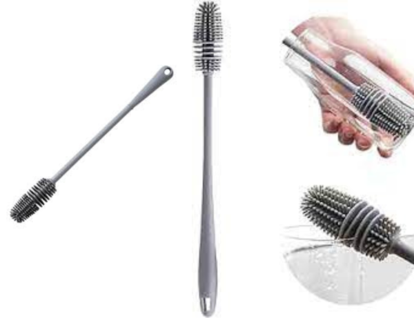 Silicone Cup Brush Long-handled | Wineglass Bottle Glass | Long Handle | - Image 2