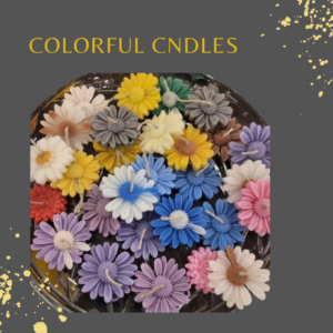 Daisy flower shape 1 pc scented candle colorful candles Home Décor $ Birthday Wedding ceremonies parties