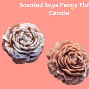 Soya Peony flower shaped scented candle / Scented candles for gifting / attractive colors/ handmade