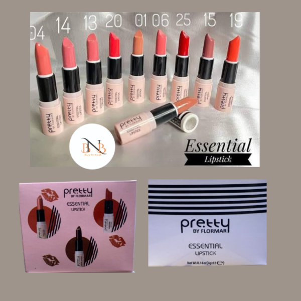 Flormar Essential Lipstick in Rosewood - Pack of 12